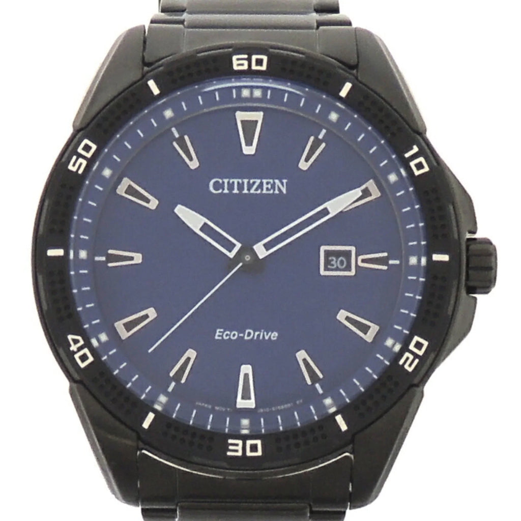 Pre-Owned Citizen Eco-Drive Gentlemen Watch AW1585-55L (J810-S115973) Stainless Steel Blue Display (Good)