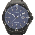 Pre-Owned Citizen Eco-Drive Gentlemen Watch AW1585-55L (J810-S115973) Stainless Steel Blue Display (Good)