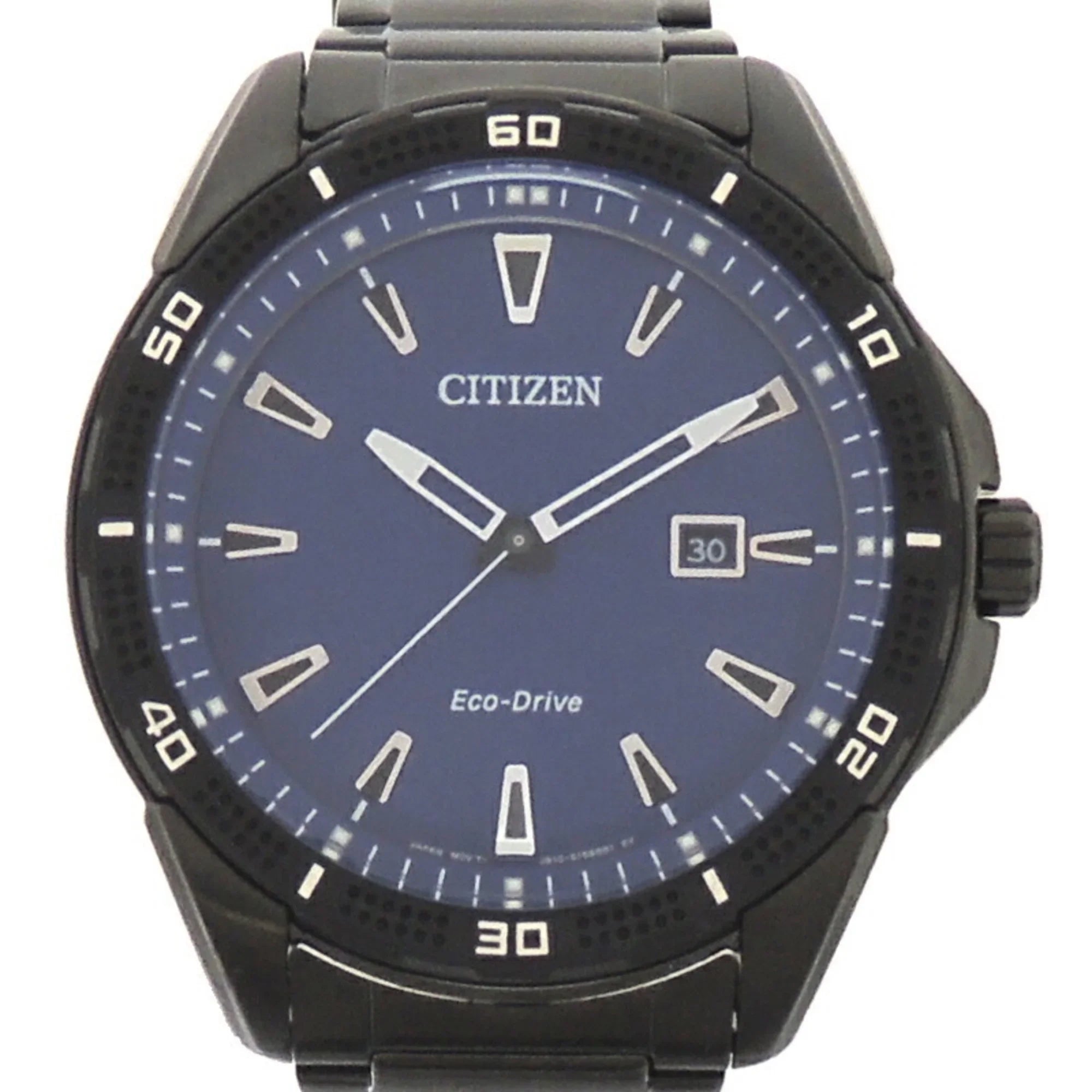 Pre-Owned Citizen Eco-Drive Gentlemen Watch AW1585-55L (J810-S115973) Stainless Steel Blue Display (Good)