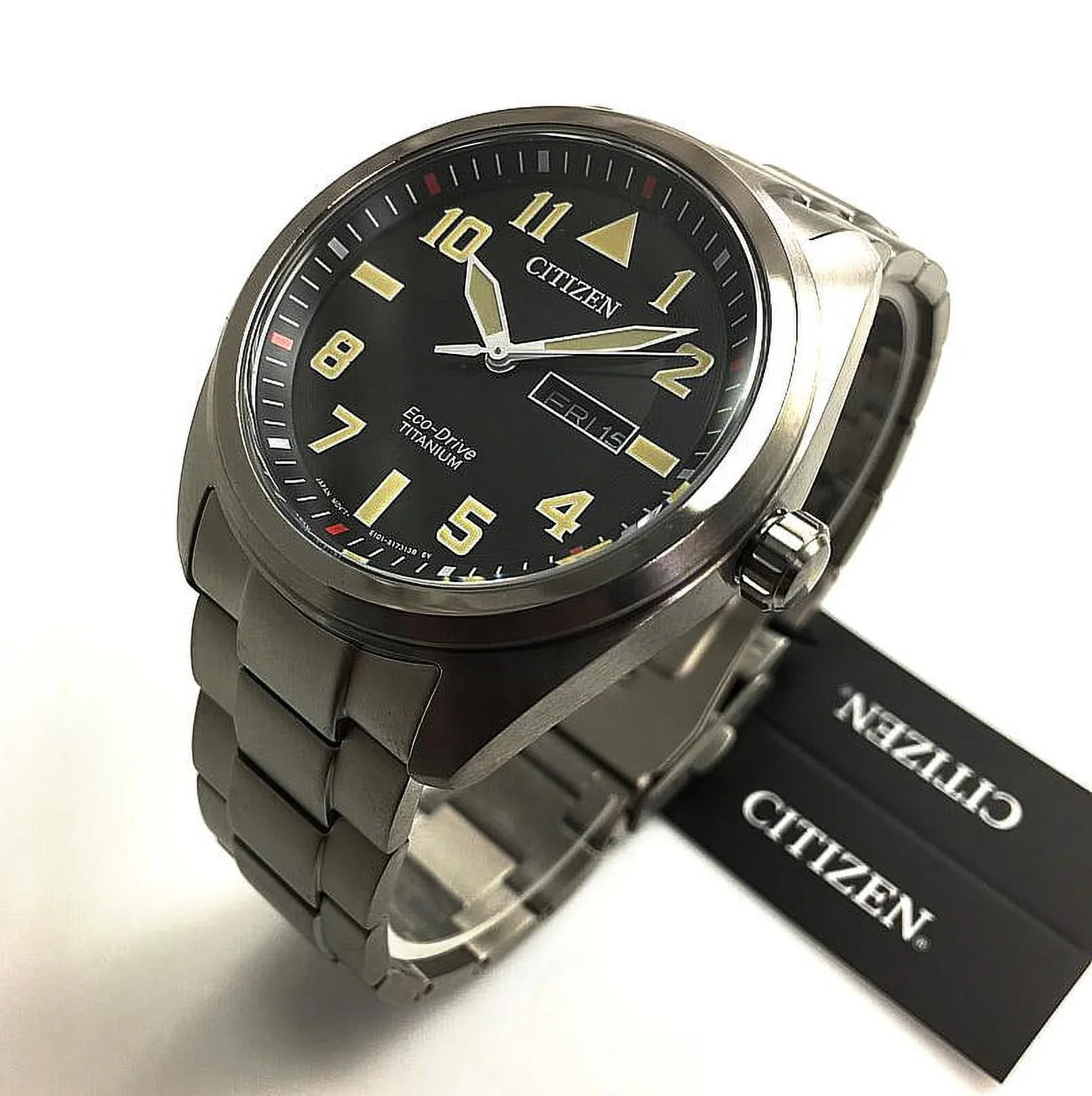 Individuals Citizen Eco-Drive Super Titanium Solar Power Watch BM8560-53E
