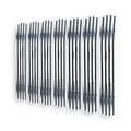APS Premium Stainless Steel Chrome 8x6 Billet Grille Compatible with Jeep Wrangler 1997-2006 with Chrome Shell Model Main Upper N19-S09458J