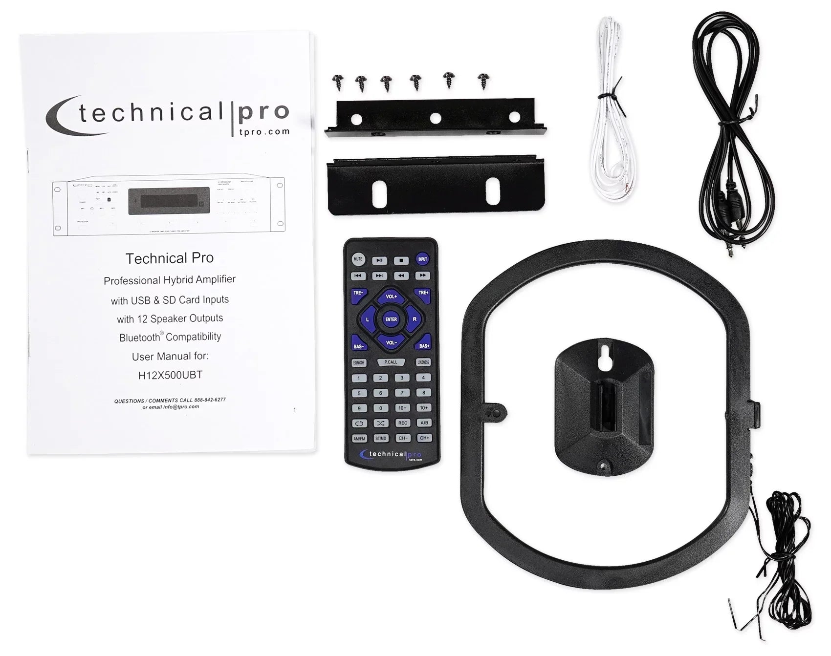 6000w 6) Zone, Home Theater Bluetooth Receiver+(12) Dark 6.5" Ceiling Speakers