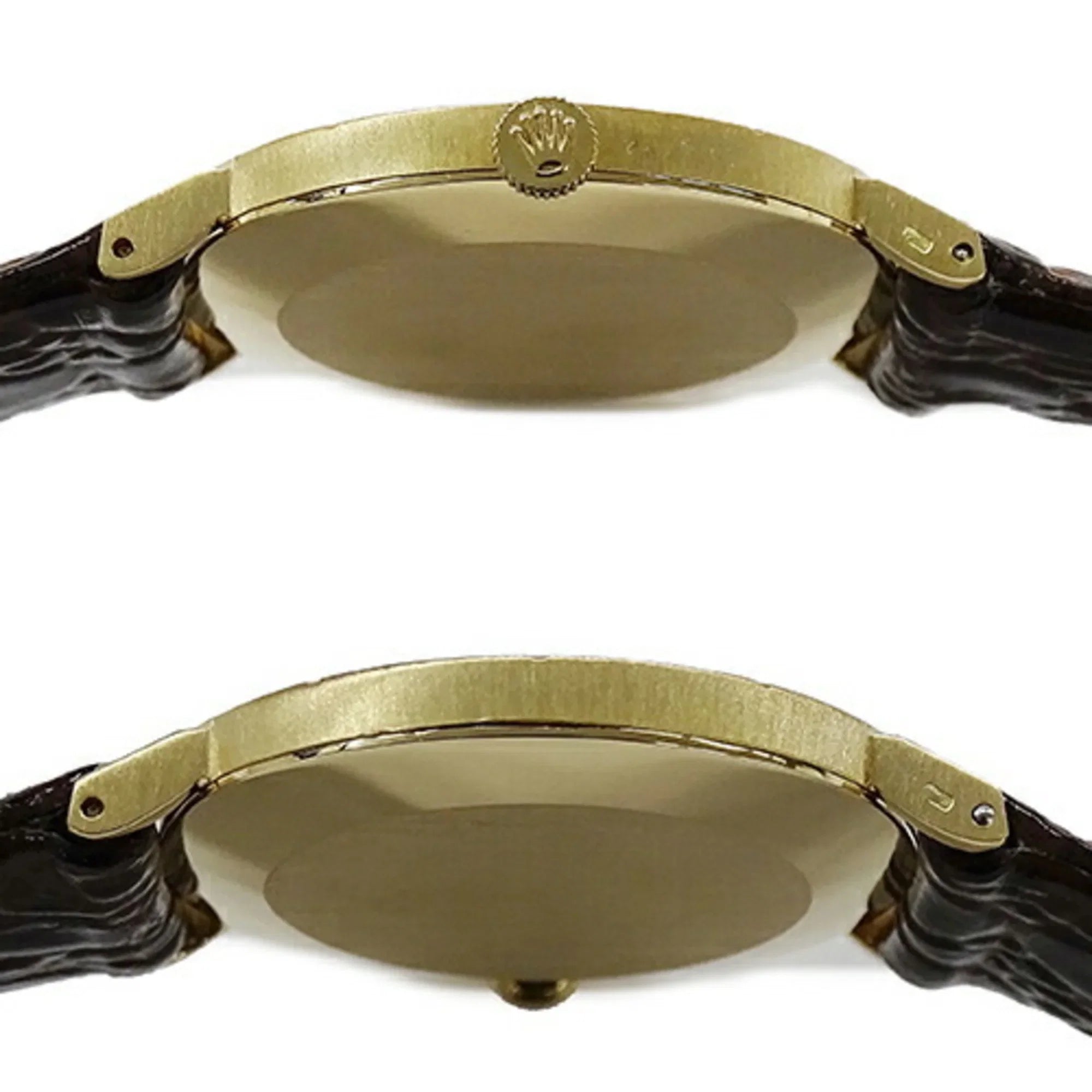 Pre-Owned Cellini 3831J People Watch, Hand-wound, 750YG, Leather, Gold, Polished (Fair)