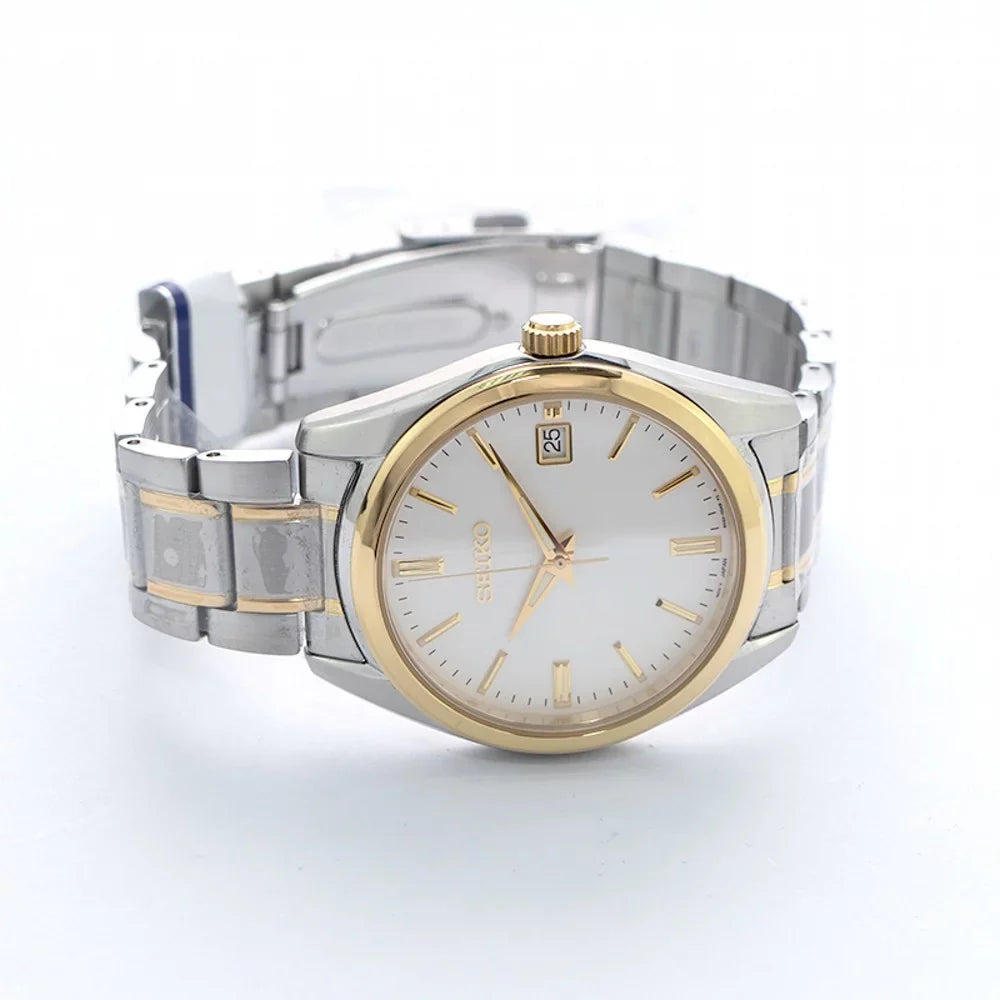 Seiko Gemstone White Interface Two-tone Gentlemen Watch SUR312P1