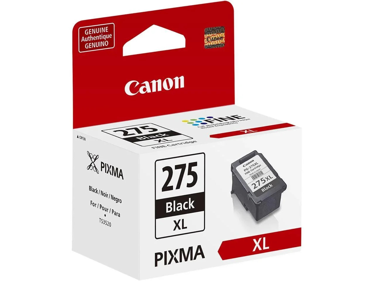 Canon PG-275 XL Midnight Ink Cartridge for PIXMA TS3520 Wireless All-In-One Printer