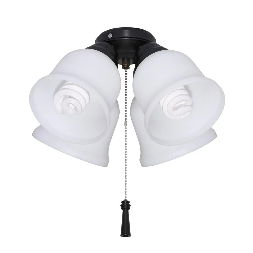 Hampton Bay Gazelle 4-Light LED Ceiling Fan Light Kit 91306 / 1002723735 - New
