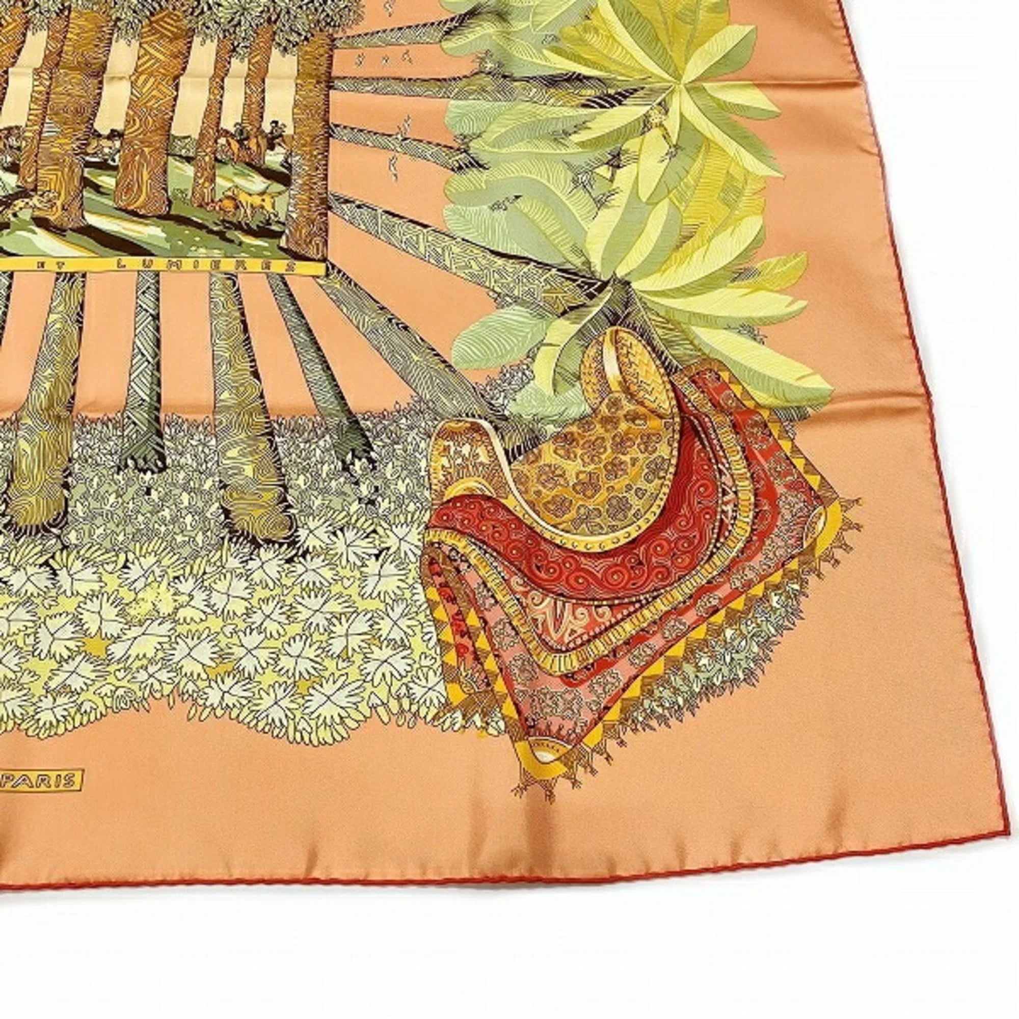 Pre-Owned Hermes Carre 90 Light and Shadow Brand Accessory Scarf People (Good)